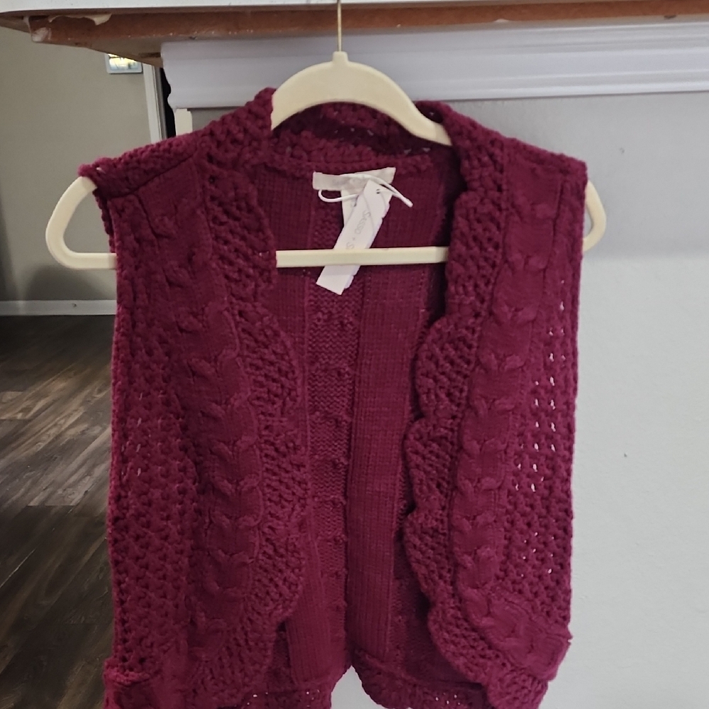 Gran Sasso Deep Red Knit Sweater Vest